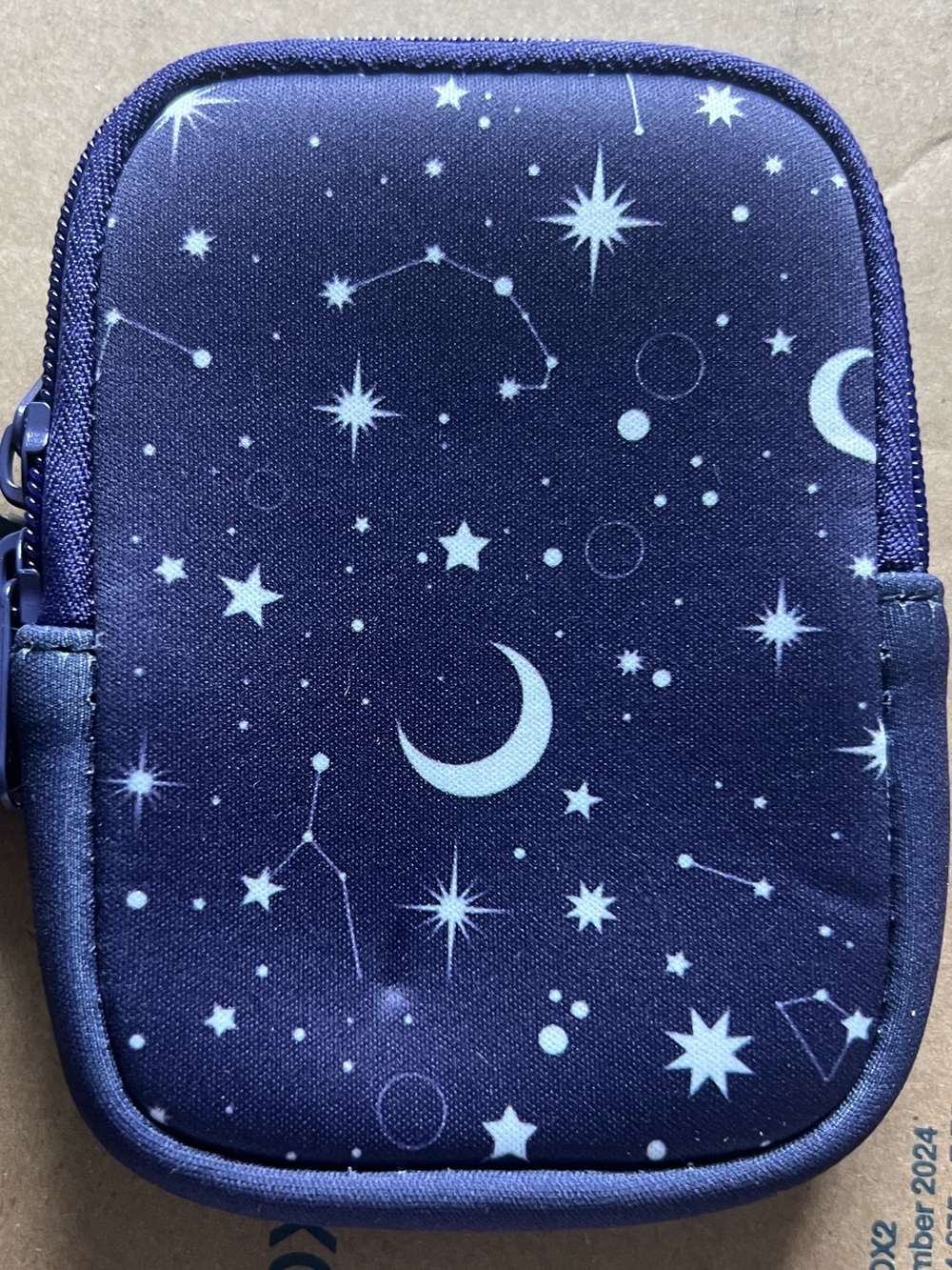 Good Used Condition~Unbranded Night Sky Pouch for Travel Mugs.
